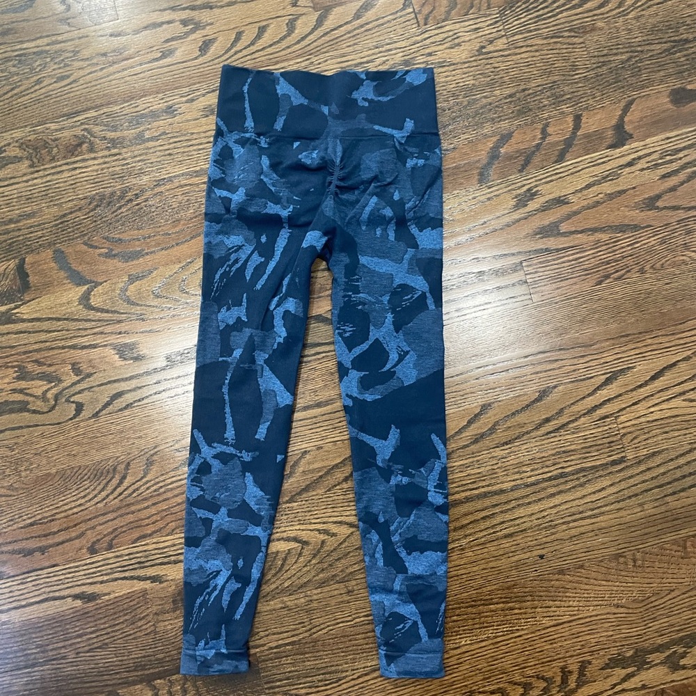 Gymshark Blue Camo Leggings